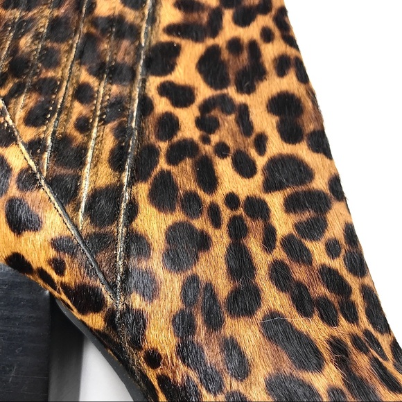 NWOT Marc Fisher Alva Leopard Genuine Leather Bootie - Picture 7 of 14